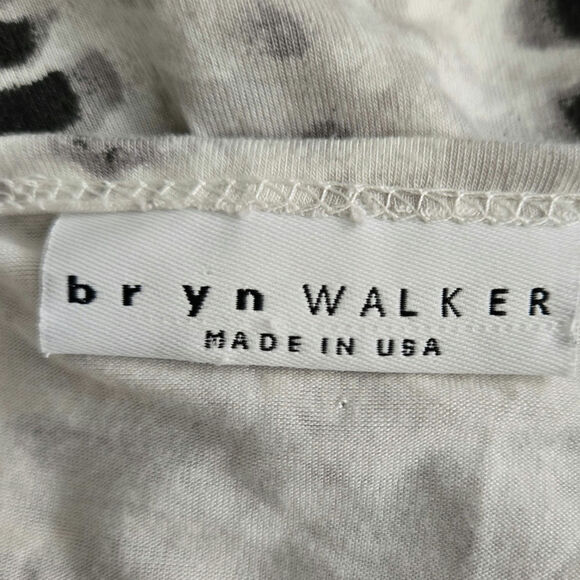 Bryn Walker Short Sleeve Asymmetric Hem Shift Dress, Tie Dye Pattern, Size Small - Picture 6 of 9